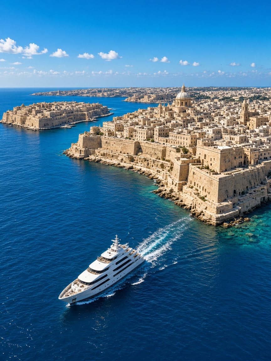 Malta yacht charter Valletta harbour — European Yachting Vacations