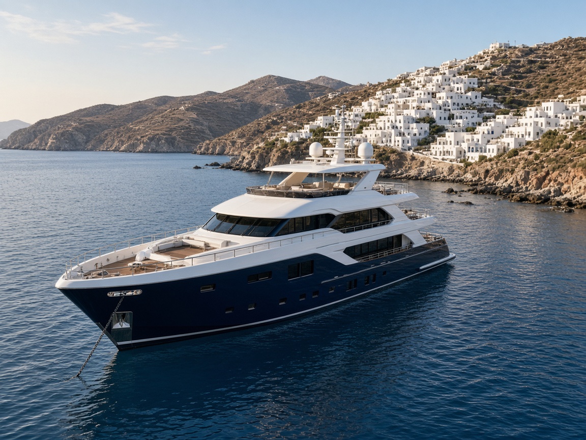 MEDITERRANEA — Heesen luxury charter yacht aerial view